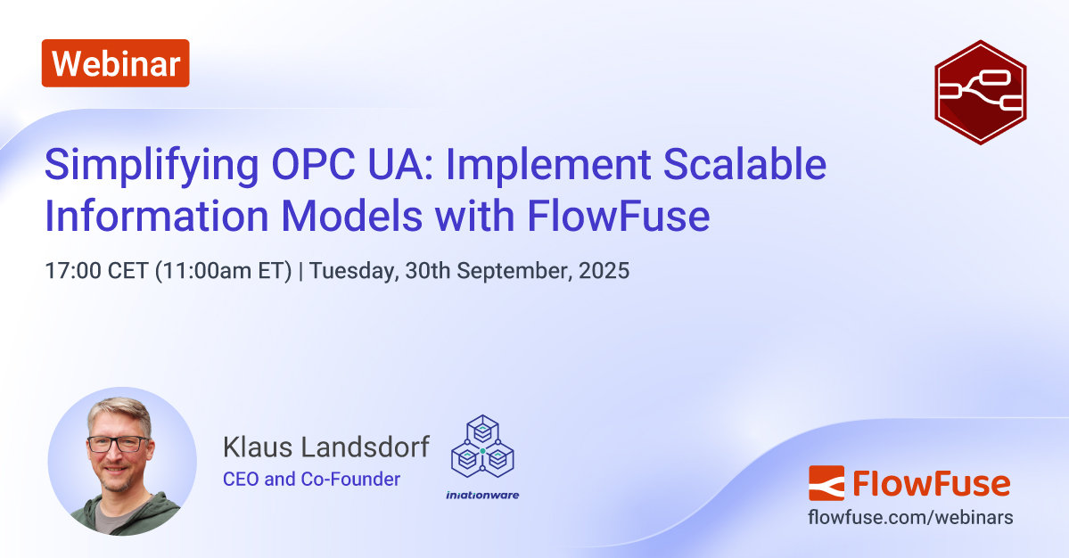 Image representing Simplifying OPC UA: Implement Scalable Information Models with FlowFuse 